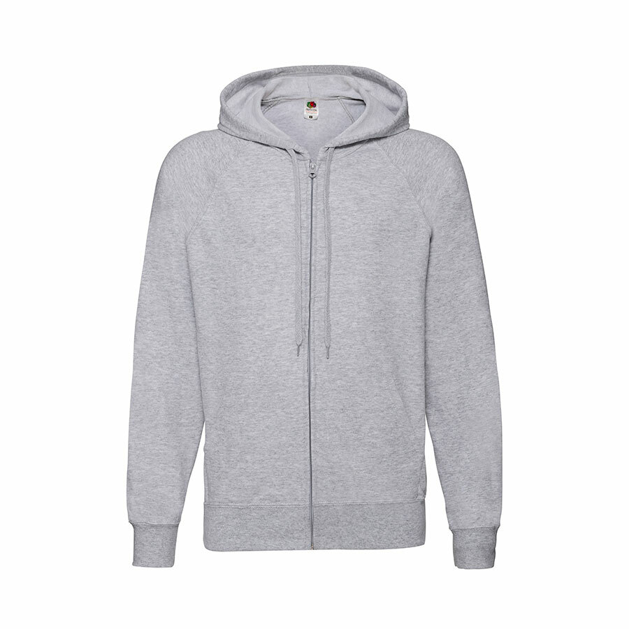 Толстовка без начеса &quot;Lightweight Hooded Sweat&quot;,  серый, M, 80% х/б 20% полиэстер, 240 г/м2