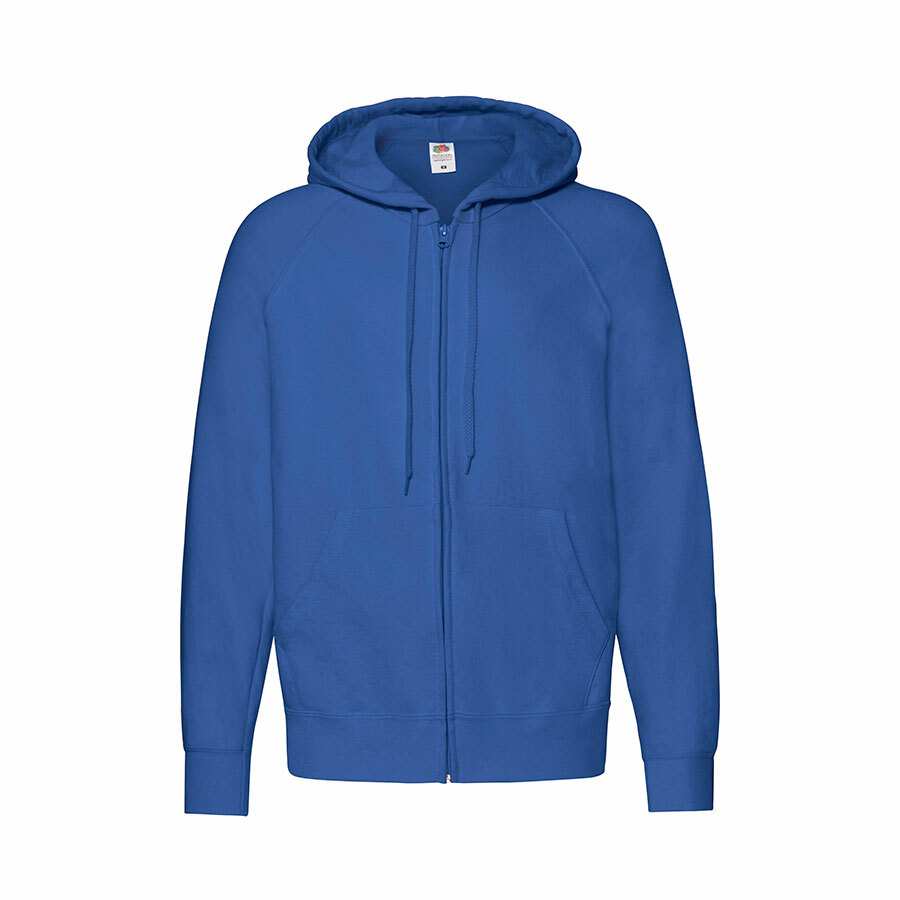 Толстовка без начеса &quot;Lightweight Hooded Sweat&quot;,  ярко-синий, S, 80% х/б 20% полиэстер, 240 г/м2