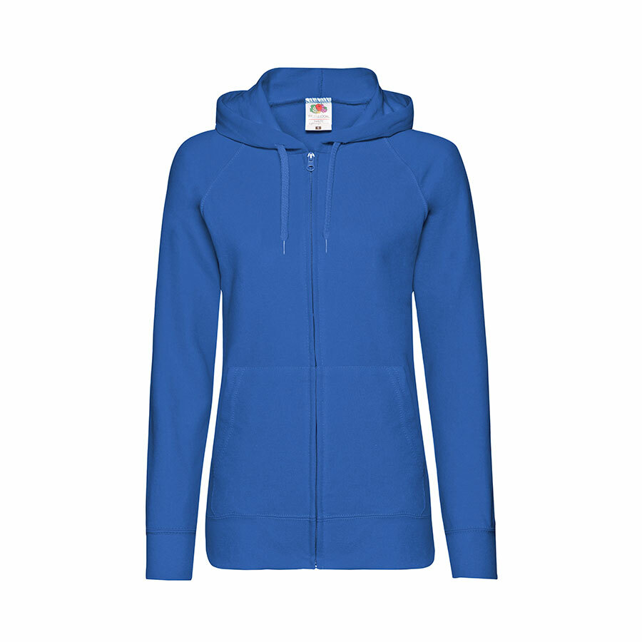 Толстовка без начеса &quot;Ladies Lightweight Hooded Sweat&quot;, ярко-синий, S, 80% х/б 20% полиэстер, 240 г/