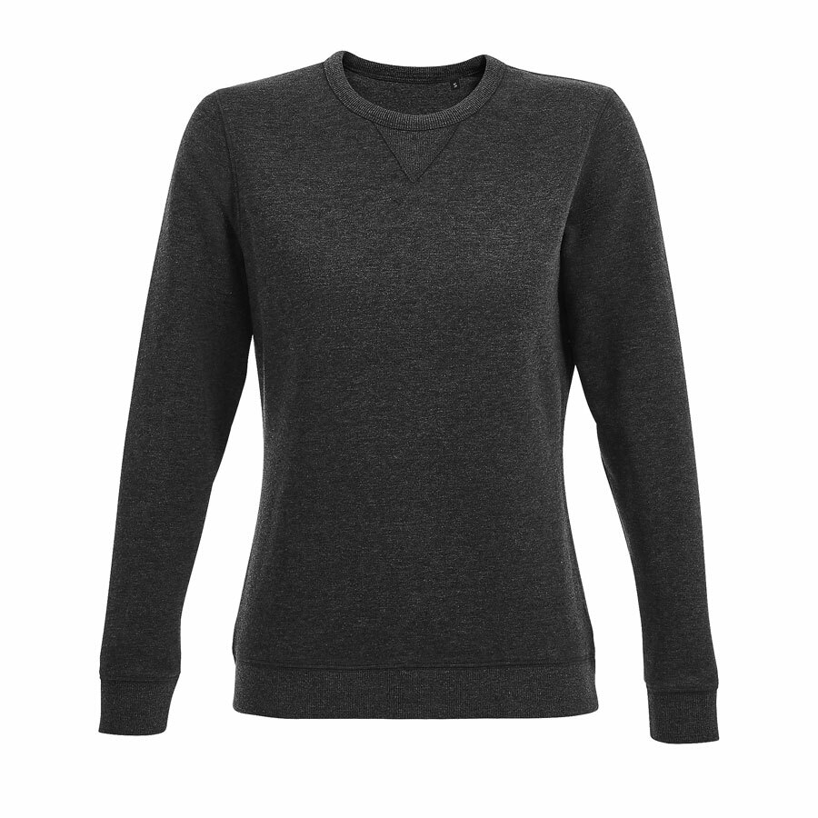 Толстовка женская &quot;Sully Women&quot;, т.серый меланж, 2XL, 60% хлопок 40% полиэстер, 280 г/м2