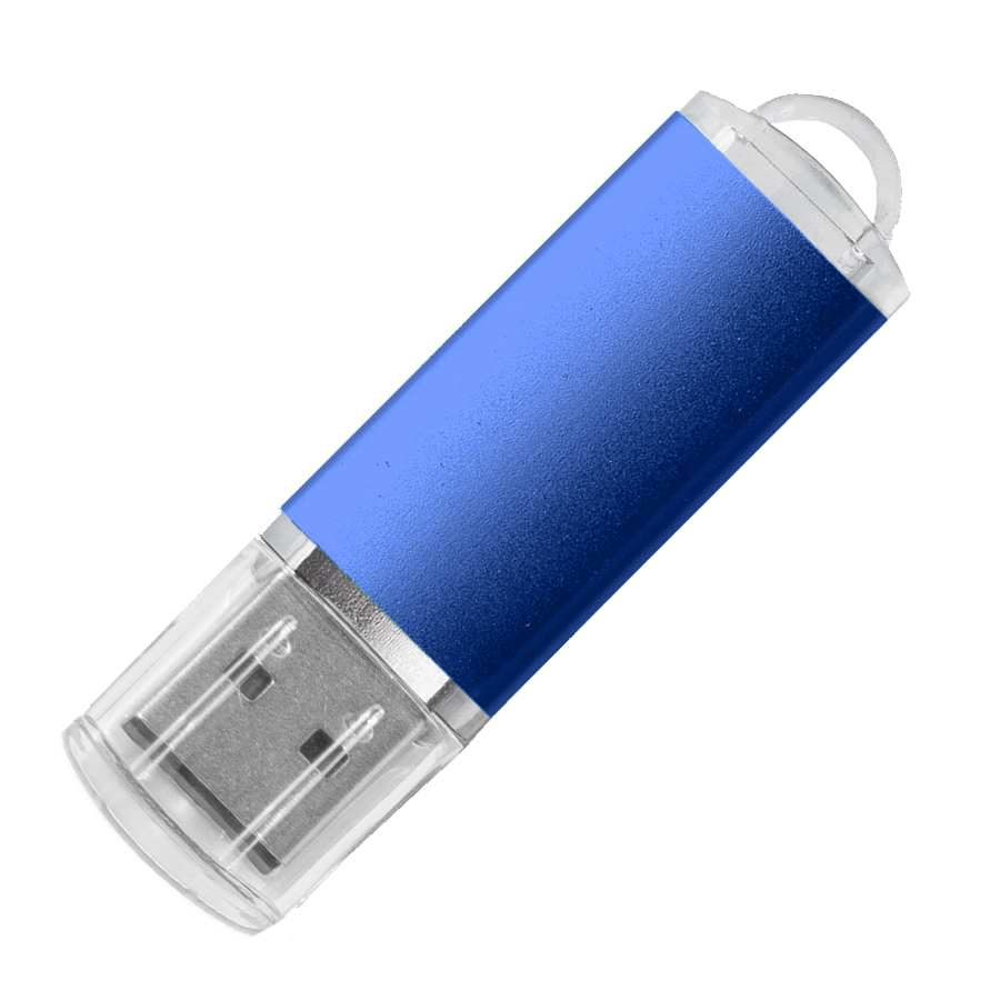 USB flash-карта ASSORTI (32Гб), синяя, 5,8х1,7х0,8 см, металл