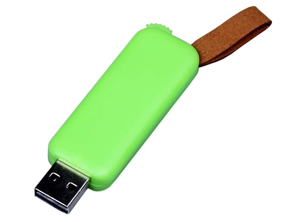 USB 2.0- флешка промо на 8 Гб прямоугольной формы, выдвижной механизм