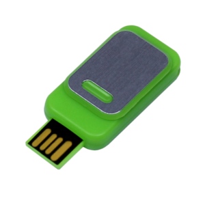 USB 2.0- флешка промо на 16 Гб прямоугольной формы, выдвижной механизм