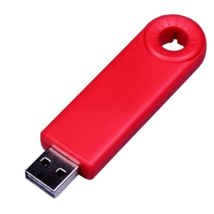 USB 2.0- флешка промо на 8 Гб прямоугольной формы, выдвижной механизм