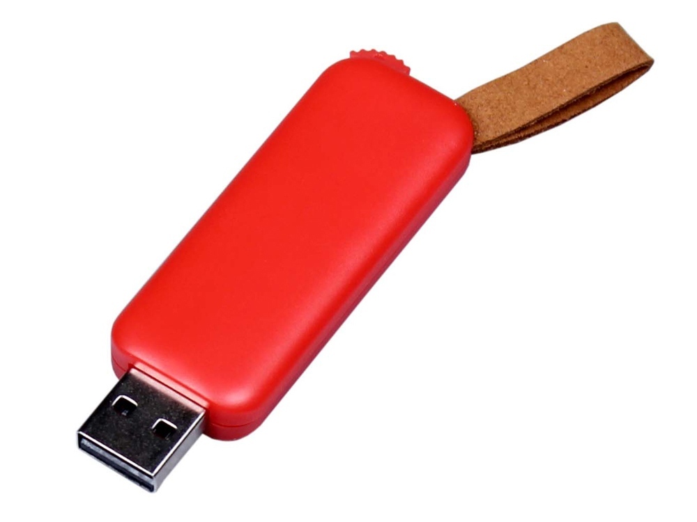 USB 2.0- флешка промо на 8 Гб прямоугольной формы, выдвижной механизм