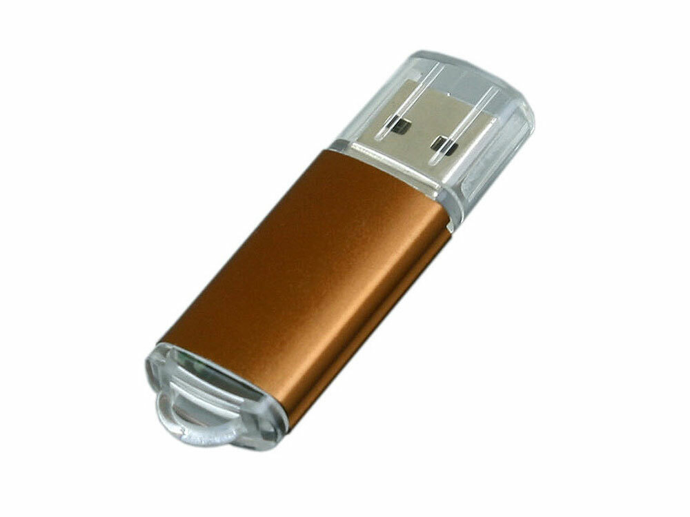 USB 2.0- флешка на 4 Гб с прозрачным колпачком