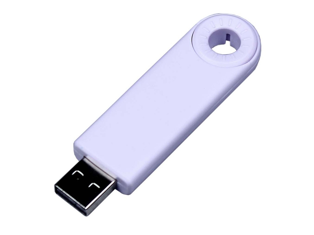 USB 2.0- флешка промо на 32 Гб прямоугольной формы, выдвижной механизм