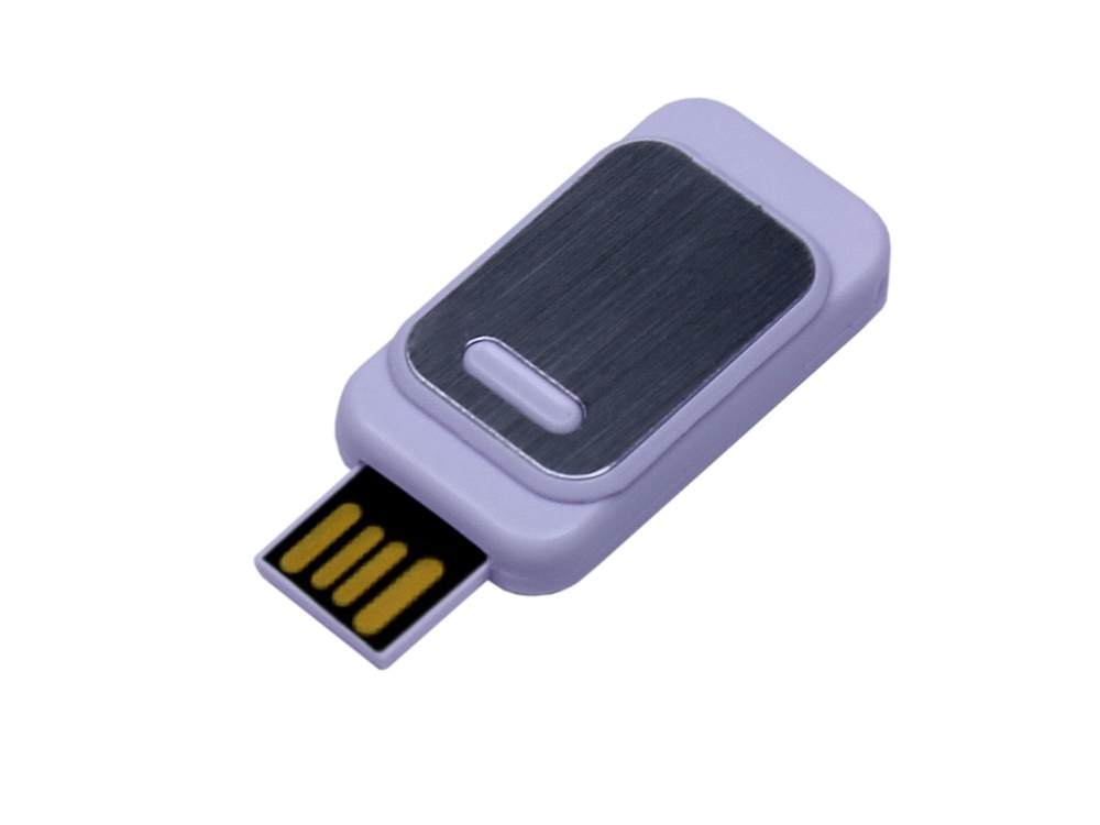 USB 2.0- флешка промо на 8 Гб прямоугольной формы, выдвижной механизм