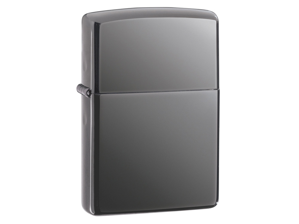 Зажигалка ZIPPO Classic с покрытием Black Ice®, латунь/сталь, чёрная, глянцевая, 38x13x57 мм