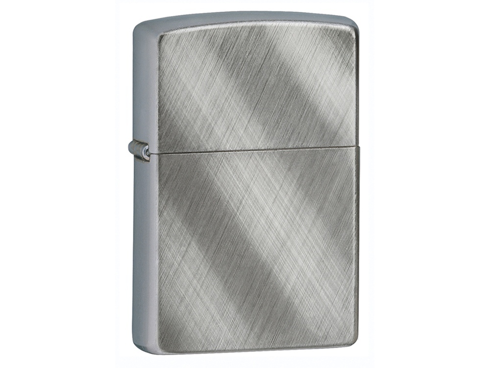 Зажигалка ZIPPO Classic с покрытием Brushed Chrome, латунь/сталь, серебристая, матовая, 38x13x57 мм