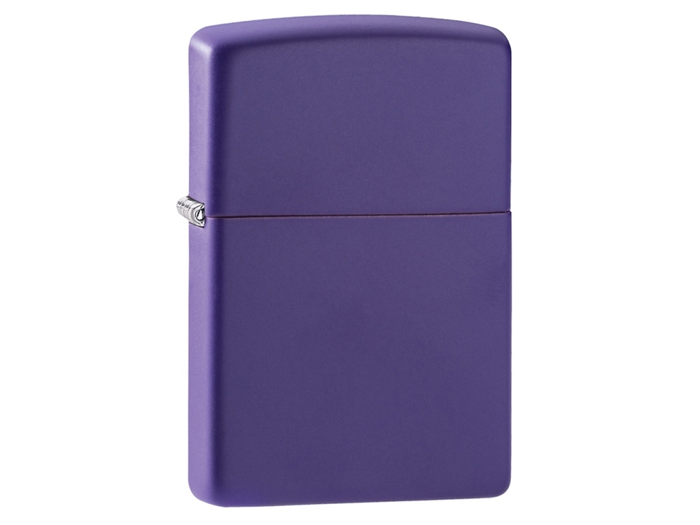 Зажигалка ZIPPO Classic с покрытием Purple Matte, латунь/сталь, фиолетовая, матовая, 38x13x57 мм