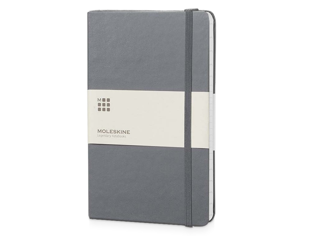 Записная книжка Moleskine Classic (в линейку) в твердой обложке, Large (13х21см), серый